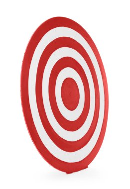 Bir atış hedefi beyaz üzerine izole edildi.