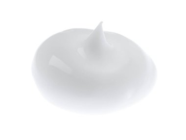 Beyaza izole edilmiş krema örneği. Kozmetik ürünü