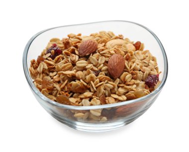 Fındıklı ve kuru üzümlü leziz granola.
