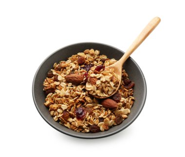 Fındıklı ve kuru üzümlü leziz granola.