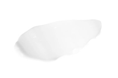 Beyaza izole edilmiş krema örneği. Kozmetik ürünü