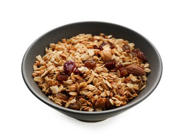 Fındıklı ve kuru üzümlü leziz granola.