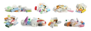 Beyazlar üzerinde izole edilmiş garsonlar.