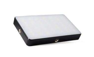 Beyaz üzerine izole edilmiş şık bir LED lamba