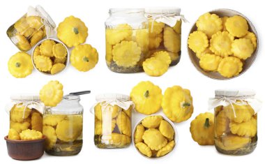 Terbiye edilmiş köfte kabakları beyaz sette izole edilmiş.