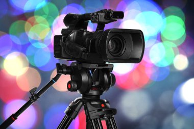 Bulanık ışıklara karşı video kamera, bokeh etkisi