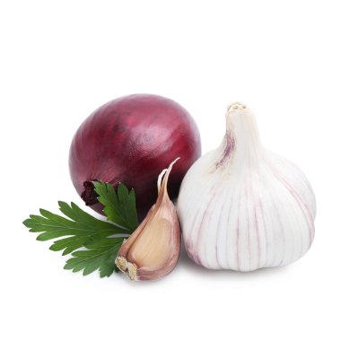 Sarımsak, soğan ve maydanoz.