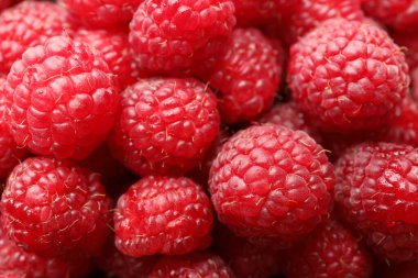 Taze olgun ahududu arka plan olarak, yakın plan görünümü