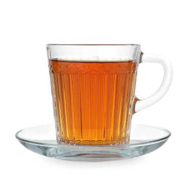 sıcak çay beyaz izole