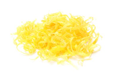 Limon tadı beyazda yalıtılmış.