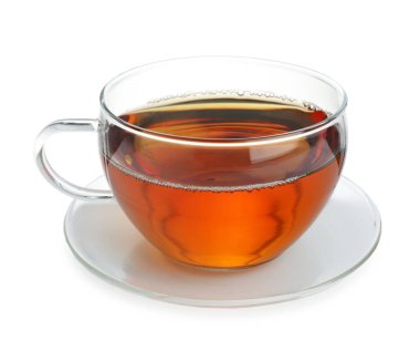 sıcak çay beyaz izole