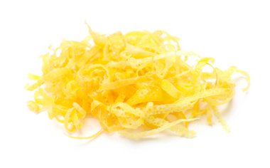 Limon tadı beyazda yalıtılmış.