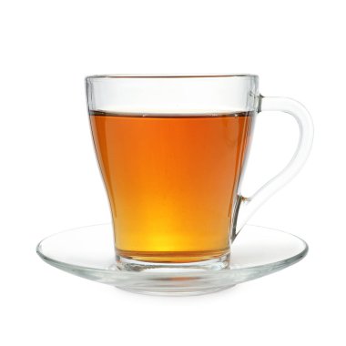 sıcak çay beyaz izole