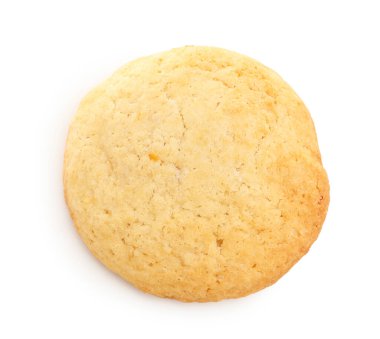 Bir lezzetli limonlu kurabiye, beyaz manzaralı.