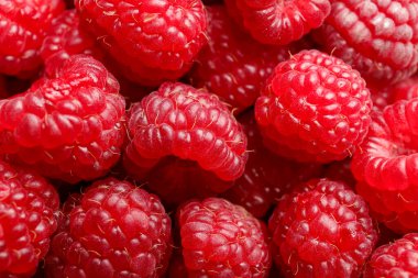 Taze olgun ahududu arka plan olarak, yakın plan görünümü