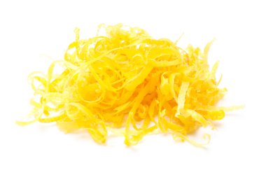 Limon tadı beyazda yalıtılmış.