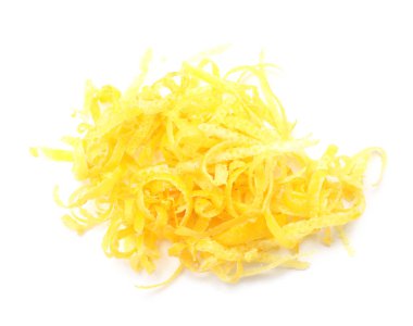 Limon tadı beyazda yalıtılmış.