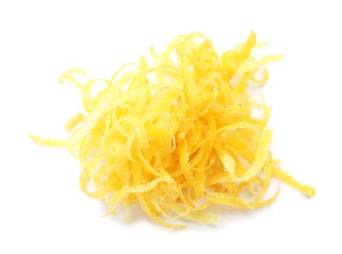 Limon tadı beyazda yalıtılmış.