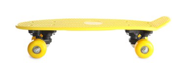 Beyaz üzerine izole edilmiş bir sarı peni tahtası