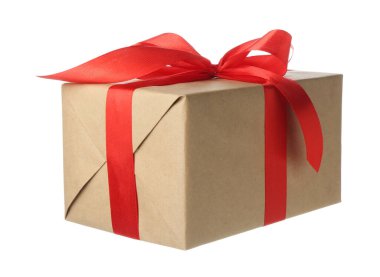 Beyaz tenli güzel bir hediye kutusu.