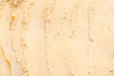 Arka plan olarak lezzetli vanilyalı dondurma, yakın plan.