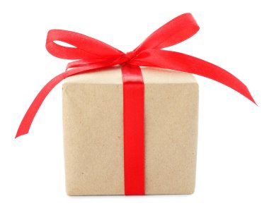 beyaz izole fiyonklu güzel hediye