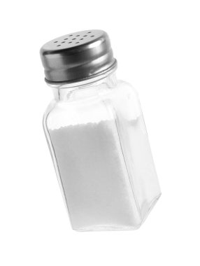 Havada tuz bulunan bir titretici beyaz üzerine izole edilmiş.