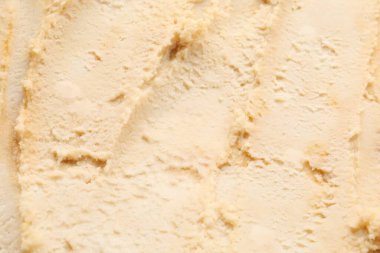 Arka plan olarak lezzetli vanilyalı dondurma, yakın plan.