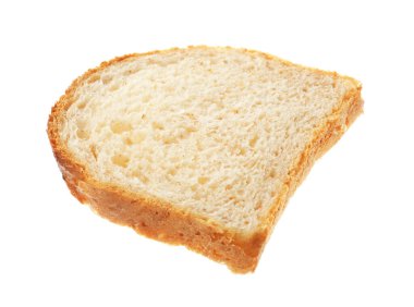 Tost dilim ekmek izole üzerinde beyaz