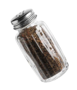 Biberli bir karıştırıcı beyaz üzerine izole edilmiş.