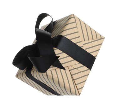 Havada izole edilmiş güzel bir hediye kutusu.