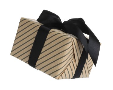 Havada izole edilmiş güzel bir hediye kutusu.