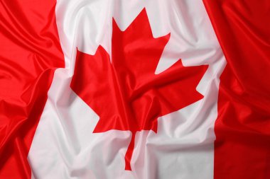Arka plan olarak Kanada bayrağı, üst görünüm