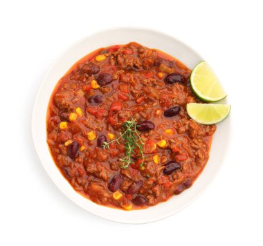 Lezzetli biberli, limonlu, beyaz, üst manzara.