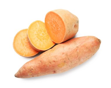 Patatesleri beyaza izole et ve kes.