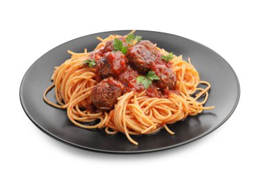 Köfteli ve maydanozlu lezzetli makarna.