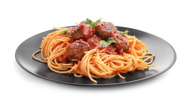 Köfteli ve maydanozlu lezzetli makarna.