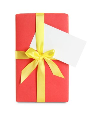 Beyaz tenli güzel bir hediye kutusu.