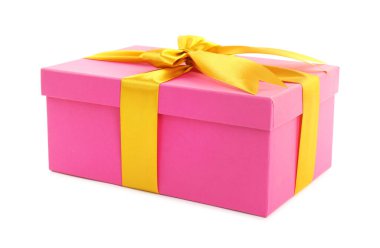 Güzel bir hediye beyaz üzerinde izole edilmiş