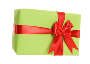 Havada izole edilmiş güzel bir hediye kutusu