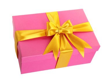 Havada izole edilmiş güzel bir hediye kutusu