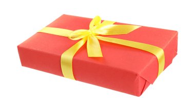 Havada izole edilmiş güzel bir hediye kutusu