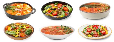 Beyaza izole edilmiş mercimek tabakları.