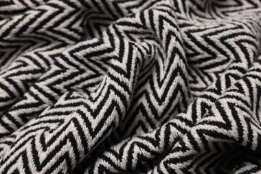 Arkaplan olarak desenli şık kumaşın dokusu, yakın plan