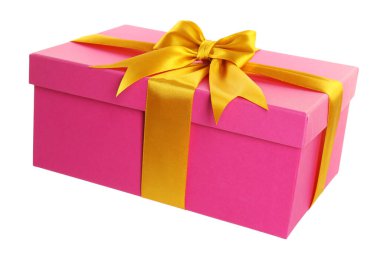 Havada izole edilmiş güzel bir hediye kutusu