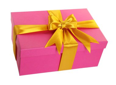 Havada izole edilmiş güzel bir hediye kutusu