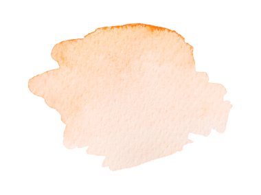 Turuncu suluboya fırça darbesi, beyaz, üst manzara