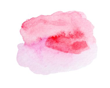 Parlak suluboya fırça darbeleri beyaz, üst görünümde izole