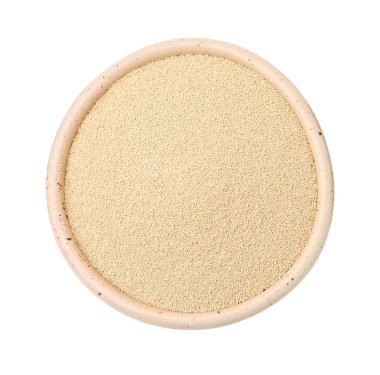 Kasede kuru maya, beyazda izole, üst manzara.