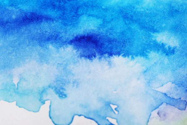 Kağıt üzerinde güzel suluboya resim, üst manzara